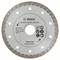 'Bosch Diamond Cutting Disc Universal', Diameter 125 mm, Bore 22.23 mm. Max. 12,250 rpm, 80 m/s. Symbols for Application Safety.