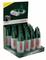 A pack of multiple Bosch drill bits in a green plastic holder, displayed on a sales table.