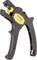 A black automatic wire stripping pliers with yellow detail by Jokari, model 20910, for easily removing insulation from cables.