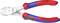 A blue and red Knipex side-cutting pliers made from chrome vanadium steel, suitable for piano wire up to 2.2 mm in diameter.