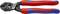 'Knipex' bolt cutters with red and blue handles for steel, model number 71 02 200, suitable for wires up to 3.6 mm.