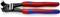 A red and blue Knipex bolt cutter with a black cutting head, suitable for piano wires. Model number and text visible.