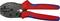 A red and blue crimping pliers with the inscription 'Knipex 97 52 38'. It is used for connecting cable connections.