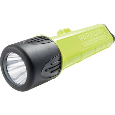 Green torch with a black head and a side print reading 'PARALUX Certified Lighting'.