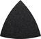 Black, triangular sanding pad with a fine texture, likely used for a multi-tool.
