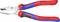 Wire cutters with blue and red handles, suitable for cutting wires up to 2.2 mm. Marking: 'cap. Piano ø 2.2 mm'.