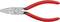 Pliers with red handles, closed. Suitable for gripping and holding objects. Marking: 'KNIPPEX 20-40'.
