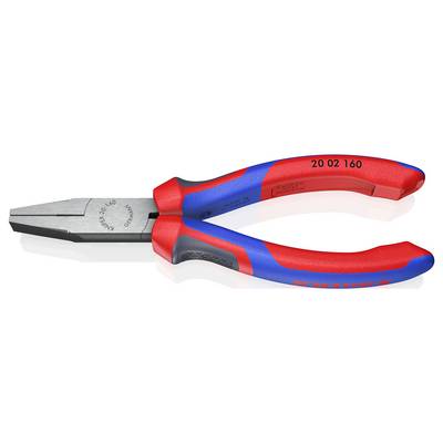 A Knipex pliers with a red and blue handle and the number '20 02 160' on the leg.