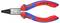 Red and blue pliers with the inscription 'KNIPEX 22 02 140 GERMANY'. They have round jaws, suitable for precision work on wires.