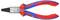 Pliers with insulated red and blue handles and tapering jaws, suitable for gripping small objects. Model: 22 02 160.