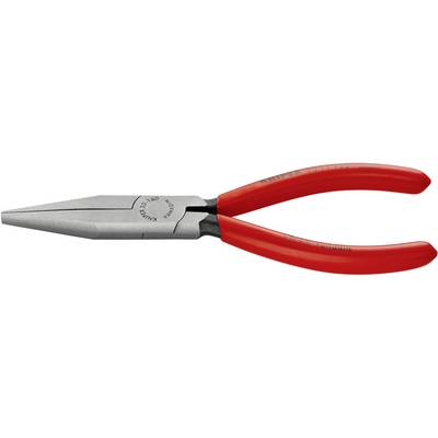 Flat pliers with red handle. Suitable for gripping and holding tasks.<br><br>Note: While this is a direct translation, in British English technical contexts, this would be phrased as:<br><br>Flat pliers with red handle. Suitable for gripping and holding operations.