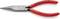 'Pointed pliers with red handles, suitable for precision work. Brand: Knipex, Model number: 3021160, Material: Chrome vanadium steel.'