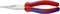 A Knipex needle-nose pliers with red and blue handles and a silver tip, suitable for precise gripping and cutting.