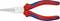A red and blue round pliers made of chrome vanadium steel with the inscription 'Chrome Vanadium 30 35 160', suitable for precise bending.