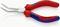 'KNIPEX' pliers with red and blue handle, made of chrome vanadium. Tool with curved jaws.