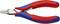 Red and blue pliers with labels 'Knipex', '36 32 125', 'Cu max Ø 1.0 mm'. Suitable for cutting thin wires.