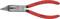 'Red KNIPEX Combination Pliers in Vanadium, Model 38 71 200. Long, narrow head with knurled handles, suitable for various cutting and gripping tasks.'