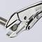 A metal pipe is held by an adjustable Knipex pliers. The pliers show a detail of the teeth and the inscription 'Chrome-Vanadium'.
