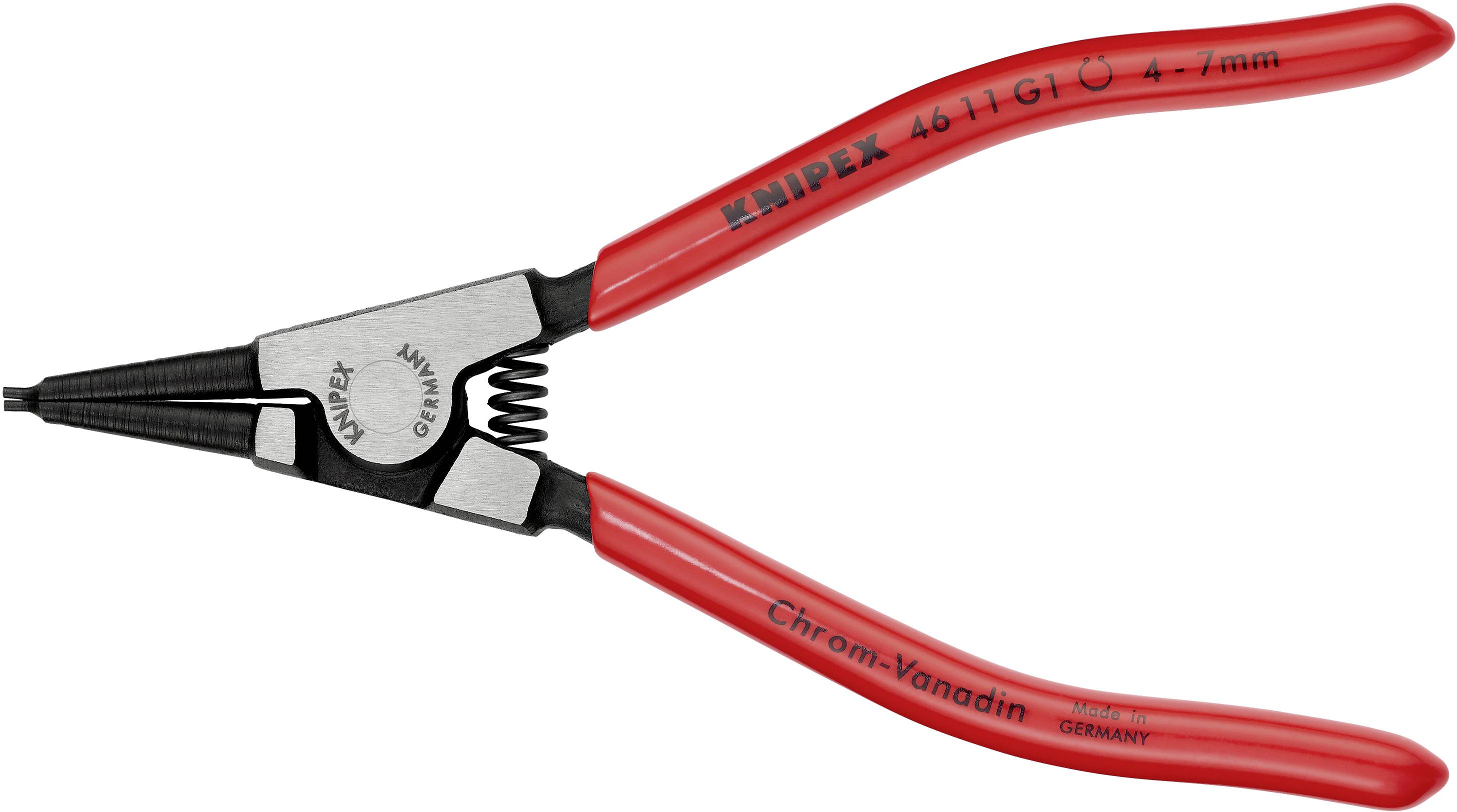 Knipex 46 11 G1 Circlip pliers Suitable for Outer rings 47 mm Tip