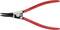 Red Circlip Pliers by Knipex for internal retaining rings from 40-100 mm, Chrome Vanadium steel, for precise gripping and removal.