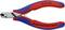 Side cutters with red and blue handle, suitable for copper wires up to Ø1.0 mm.