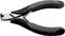 A black pair of pliers with the inscription 'KNIPEX', suitable for cutting copper wire up to 2.0 mm and hard wire up to 0.5 mm.