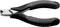 Black Knipex side cutters with ESD handles, suitable for copper wire up to 2.0 mm and hard wire up to 0.5 mm diameter.