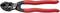 Bolt cutters with red handles and a black head, suitable for cutting metal rods up to 6 mm in diameter.
