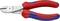 Side cutters with red and blue handles, suitable for cutting wires up to 1.5 mm thick, from the Knipex brand.