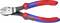 Side cutters with red and blue handles. Steel blades, suitable for wires up to 2.2 mm. Marking: 'Chrome-Vanadium, cap. Piano ø 2.2 mm'.
