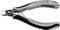 Side cutters with grey and black handle, inscription '79 02 125 ESD'. Suitable for copper wire up to 1.7 mm/hard wires up to 0.7 mm.