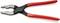 A red pliers with ridged jaws, suitable for tasks such as gripping or holding objects.