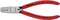A red Knipex crimping pliers with markings '0.25 - 2.5 mm² / AWG 23-13' on the handles and 'Made in Germany' on the tool.