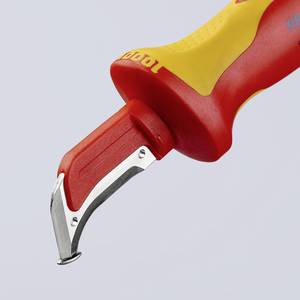 Knipex 98 55 VDE-Abmantelungsmesser 155mm Mehrkompomenten-Griff Knipex  Wire cutter Suitable for Round cable