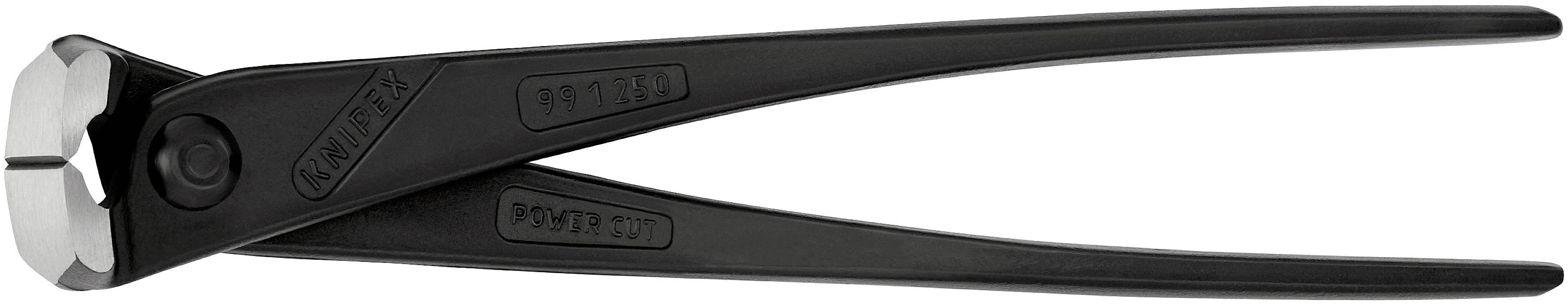 A black pair of pliers with sharp jaws, suitable for pulling nails or other DIY tasks.