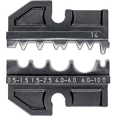 Metal abrasive tool with two edges, with teeth at the top and numbers ranging from 0.5 to 10.0 in millimetre increments.