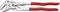 Silver pliers with red handles. Brand name and model number visible on the handles. Suitable for gripping and holding.