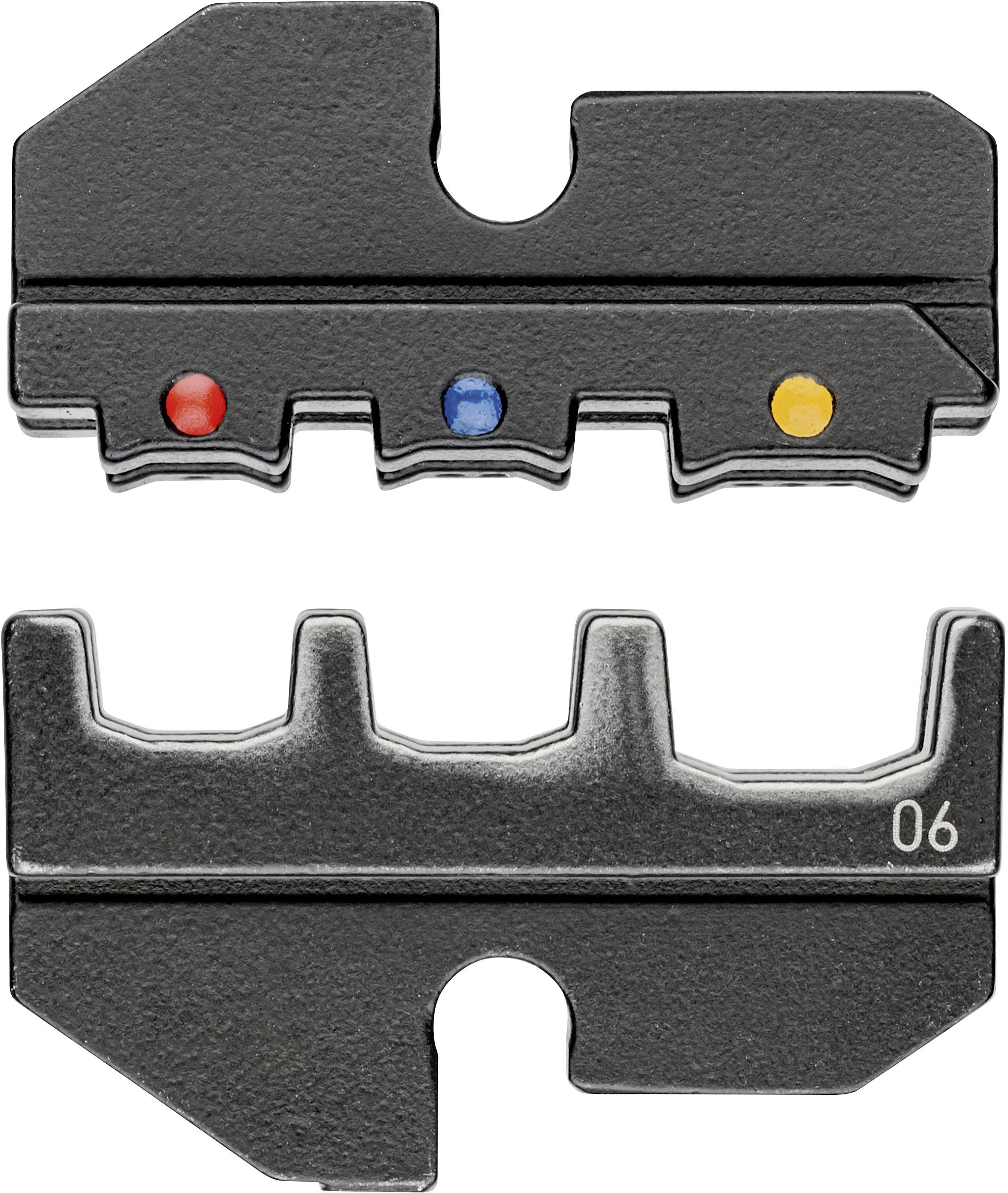 'Upper and lower part of a bicycle lock key with coloured coding that serves as an alignment guide for assembly.'