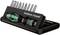 A set of screwdriver bits with an ergonomic handle in black and green, labelled 'Kraftform Kompakt' by Wera.