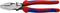 A red and blue Knipex combination pliers, model '09 02 240', suitable for hard wire up to 3.5 mm. It has an ergonomic handle.