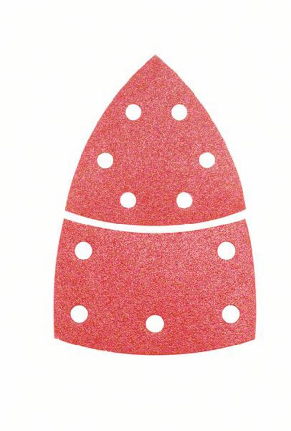 Bosch Accessories  2608607407 Multi-purpose sandpaper Hook-and-loop-backed, Punched Grit size 40  (L x W) 102 mm x 62.93 mm 10 pc(s)