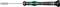 Black screwdriver with green handle and 'Wera Kraftform' printed on it. Suitable for precision work on electronic devices.