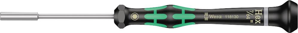 A screwdriver with an ergonomic handle and green design, suitable for precision work.