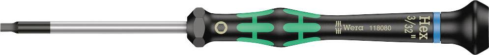 Precision screwdriver with a green and black handle, suitable for fine mechanical work and electronics.