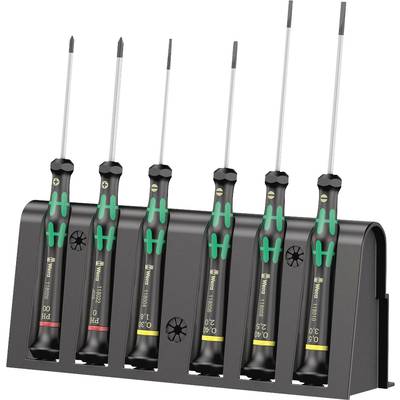 Wera 2035/6 A Electrical & precision engineering  Screwdriver set 6-piece Slot, Phillips