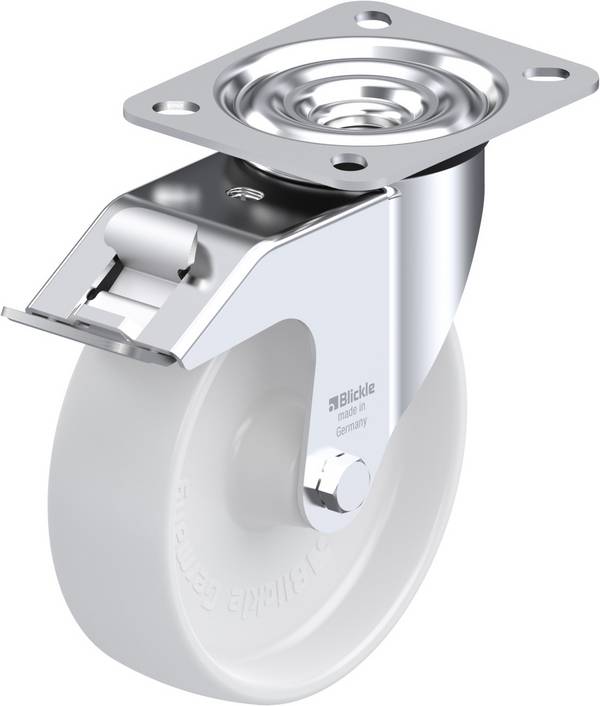 Blickle 311811 LE-PO 125G-FI Swivel wheel with brake Wheel diameter: 125 mm Load capacity (max.): 150 kg 1 pc(s)