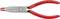 Red KNIPEX pliers with straight jaws and smooth gripping surfaces, suitable for work on delicate surfaces.