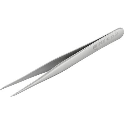 A silver tweezers with pointed ends and the inscription "Knipex 92 23 05" on the handle, suitable for precisely gripping small objects.
