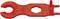 Red multi-purpose plastic tool with 'Made in Germany' inscription. Suitable for various installation purposes.