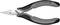 Pliers with black handles and pointed jaws, model number '35 12 115 ESD'. Suitable for precise work on delicate components.